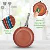 imageNutriChef Nonstick Cookware Excilon Home Kitchen Ware Pots amp Pan Set with Saucepan Frying Pans Cooking Pots Lids Utensil PTFEPFOAPFOS free 11 Pcs Purple Diamond One sizeGray
