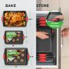 imageNutriChef 3Piece Cookie Sheets for Baking NonStick Baking Pans Set with Silicone Handles Stackable Oven Trays in Small Medium amp Large Sizes for Professional and Everyday Use 2026 Edition3Piece Set 2026 Edition