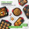 imageNutriChef 3Piece Cookie Sheets for Baking NonStick Baking Pans Set with Silicone Handles Stackable Oven Trays in Small Medium amp Large Sizes for Professional and Everyday Use 2026 Edition6Piece Set