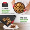 imageNutriChef 3Piece Cookie Sheets for Baking NonStick Baking Pans Set with Silicone Handles Stackable Oven Trays in Small Medium amp Large Sizes for Professional and Everyday Use 2026 Edition6Piece Set