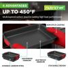 imageNutriChef 3Piece Cookie Sheets for Baking NonStick Baking Pans Set with Silicone Handles Stackable Oven Trays in Small Medium amp Large Sizes for Professional and Everyday Use 2026 Edition10Piece Set