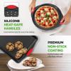 imageNutriChef 3Piece Cookie Sheets for Baking NonStick Baking Pans Set with Silicone Handles Stackable Oven Trays in Small Medium amp Large Sizes for Professional and Everyday Use 2026 Edition10Piece Set