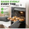 imageNutriChef Donut Mold  Nonstick Carbon Steel Donut Pan for Baking  6Cavity Tray with Bagel Mold Design  Oven Safe up to 450F  Stainless Steel 125 x 85 Inch Bakeware  Black1 Pan