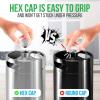 imageNutriChef Pressurized Growler Tap System 128oz DoubleWalled Stainless Steel Mini Keg Dispenser Portable Kegerator Kit Co2 Pressure Regulator Keeps Carbonation for Craft Beer Draft and HomebrewDouble Wall