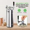 imageNutriChef Pressurized Growler Tap System 128oz DoubleWalled Stainless Steel Mini Keg Dispenser Portable Kegerator Kit Co2 Pressure Regulator Keeps Carbonation for Craft Beer Draft and HomebrewSingle Wall