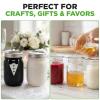 imageNutriChef 16 Pack Mason Jars 16 oz with Lids Wide Mouth Airtight Seal Freeze Safe Durable Glass Silver Screw Lids for Meal Prep Jam Honey and Wedding Gifts Leakproof amp Dishwasher Safe Glass Jars12 Pack