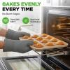 imageNutriChef Nonstick Carbon Steel Muffin Pans  Pair of Cupcake Cookie Sheet Pan Style for Baking Professional Kitchen Muffin Bake Pans 2 pc Muffin Pans w 12 Cups Cupcake Baking Tray  NC2TRCP3