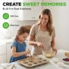 imageNutriChef Nonstick Carbon Steel Muffin Pans  Pair of Cupcake Cookie Sheet Pan Style for Baking Professional Kitchen Muffin Bake Pans 2 pc Muffin Pans w 12 Cups Cupcake Baking Tray  NC2TRCP3
