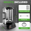 image:imageNutriChef Vertical Rotating Shawarma Oven  Rotisserie Shawarma amp Kebab Machine  StainResistant EnergyEfficient  HeatResistant Door  Includes Kebab Rack with 7 Skewers  Stainless Steel