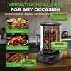 image:imageNutriChef Vertical Rotating Shawarma Oven  Rotisserie Shawarma amp Kebab Machine  StainResistant EnergyEfficient  HeatResistant Door  Includes Kebab Rack with 7 Skewers  Stainless Steel