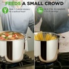 image:imageNutriChef 12 Quart Stainless Steel Stock Pot with Lid  Induction Cookware for Home amp Commercial Use  Heavy Duty Cooking Pot for Boiling or Simmering Soup Pasta Seafood and SaucesStainless Steel
