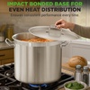 image:imageNutriChef 12 Quart Stainless Steel Stock Pot with Lid  Induction Cookware for Home amp Commercial Use  Heavy Duty Cooking Pot for Boiling or Simmering Soup Pasta Seafood and SaucesStainless Steel
