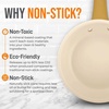 image:imageNutriChef 14Inch Professional Ceramic Frying Pan With Lid  ExtraLarge Skillet with Golden Titanium Handle NonStick Ceramic Coating StainResistant Easy to Clean Ideal for Home Cooking10 Frying Pan