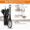 image:image10Piece Kitchen Cooking Utensils Set  Nonstick Heat Resistant Silicone Kitchen Gadgets Cookware Tools Cooking Utensils Set with Holder Pots amp Pans Accessories  NutriChef NCUTL10BD GrayBlack