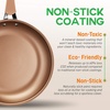 image:imageNutriChef 10 Durable Medium Fry PanNonStick HighQualified Cookware Induction PTFEPFOAPFOSFree Heat Resistant Lacquer Kitchen Ware Compatible with Models NCCW14S amp NCCW20S One Size Brown10 Frying Pan