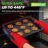 image:imageNutriChef 10Piece Nonstick Bakeware Set  Heavy Duty Carbon Steel Baking Trays wSilicone Handles  Includes Cookie Sheets 12Cup Muffin Pan Pizza amp Loaf Pan Round amp Square Pans  Easy to Clean3 Pcs Set