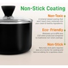 image:imageNutriChef 13Piece Nonstick Kitchen Cookware SetPTFEPFOAPFOSFree Heat Resistant Kitchen Ware Pots Pan Set w SaucepanFrying PansCooking PotsCasseroleLids LadleFork StrainerBrown NCCWA13BRBlack