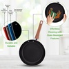 image:imageNutriChef 13Piece Nonstick Kitchen Cookware SetPTFEPFOAPFOSFree Heat Resistant Kitchen Ware Pots Pan Set w SaucepanFrying PansCooking PotsCasseroleLids LadleFork StrainerBrown NCCWA13BRBrown