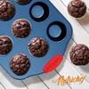 image:imageNutriChef 6Piece NonStick Baking Mould Set  Cake Baking Set PFOA PFOS amp PTFEFree  Stackable amp Spacesaving Easy to Clean  with Springform Cake Tin Square Cake Tin Large Baking Tray amp Muffin