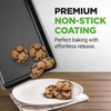 image:imageNutriChef 8Piece Nonstick Stackable Bakeware Set  Non Toxic Carbon Steel Baking Trays WCookies Sheet Muffin Loaf Cake Round amp Square Pan  Easy To clean amp Easy to Release Oven Safe  GrayGray