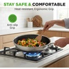 image:imageNutriChef 8Piece Triply Cookware Set Stainless Steel  Triply Kitchenware Pots amp Pans Set Kitchen Cookware NonStick Coating  Sauce Pot Stew Pot Cooking Pot Frying Pan LidsStainless Steel