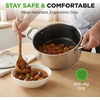 image:imageNutriChef 8Piece Triply Cookware Set Stainless Steel  Triply Kitchenware Pots amp Pans Set Kitchen Cookware NonStick Coating  Sauce Pot Stew Pot Cooking Pot Frying Pan LidsStainless Steel
