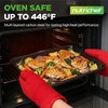 image:imageNutriChef Baking Mould Set Black  Baking Tray Casserole Dish Muffin Baking Tin Bread Baking Tin NonStick Carbon Steel Oven Safe up to 230C Dishwasher Safe Stackable  Square amp Round Baking