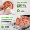 image:imageNutrichef 10Piece Baking Mould Set NonStick Coating Springform Set Heat Resistant Dishwasher Safe and Stackable Includes Muffin Tray Pizza Tray Springform Tin etc Baking Set for the Oven