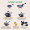 image:imageNutrichef 11 Piece Nonstick Ceramic Cookware Set with Cookie Sheets