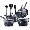 image:imageNutrichef 11 Piece Nonstick Ceramic Cookware Set with Cookie Sheets
