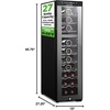image:imageNutrichef 24 Bottle Wine Fridge  Dual Zone Wine Chiller  Adjustable Temperature 41F to 64F  Ultra Quiet Operation  Wine Cooler For Home amp Office  Free Standing 39x11x23 IN Black27 Bottle Black No Handle