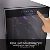 image:imageNutrichef 24 Bottle Wine Fridge  Dual Zone Wine Chiller  Adjustable Temperature 41F to 64F  Ultra Quiet Operation  Wine Cooler For Home amp Office  Free Standing 39x11x23 IN Black18 Bottle Black No Handle