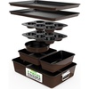 image:imageNutriChef 8Piece Nonstick Stackable Bakeware Set  Non Toxic Carbon Steel Baking Trays WCookies Sheet Muffin Loaf Cake Round amp Square Pan  Easy To clean amp Easy to Release Oven Safe  GrayBrown