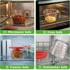 image:imageNutriChef 12 and 4 Cups Glass Measuring Cup Set with Lids 8 17 and 34 oz  HeatResistant Borosilicate Liquid Measure Cups with EasyRead Scale for Cooking Baking amp Food Storage Dishwasher SafeRed