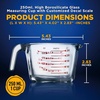image:imageNutriChef 250 ml Glass Measuring Cup  862 oz Premium Heat Resistant Glass Cup with Customized Decal Scale Oven and Dishwasher Safe Curved Spout for Precise Pouring
