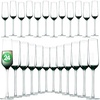 image:imageNutriChef 7 oz Crystal Wine Glasses Set of 2 Elegant Large Red Wine Glasses with Stem for White amp Red Wine Seamless 100 LeadFree Glassware Dishwasher Safe Drinkware for Everyday UseSet of 24