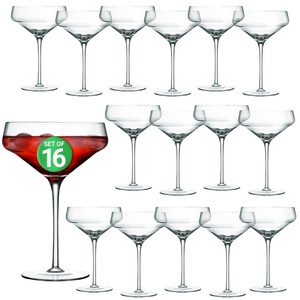 image:imageNutriChefKitchen 6 Sets of Crystal Martini Glass Ultra Clear Elegant Wine Glass 100 Hand Blown Dishwasher safe Classy and Reusable Packaging NCGLMT6816 Piece