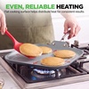 image:imageNutriChef 11Inch Griddle Pan  Ceramic Nonstick with Induction Base  PFASfree ceramic coated cookware with stainless steel handle oven safe to 500F dishwasher safe