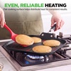 image:imageNutriChef 11Inch Square Griddle Pan  Nonstick with Induction Base  2layer nonstick coating riveted cast iron handle with silicone grip induction compatible PFOA and leadfree