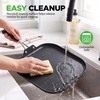 image:imageNutriChef 11Inch Square Griddle Pan  Nonstick with Induction Base  2layer nonstick coating riveted cast iron handle with silicone grip induction compatible PFOA and leadfree