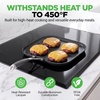 image:imageNutriChef 11Inch Square Griddle Pan  Nonstick with Induction Base  2layer nonstick coating riveted cast iron handle with silicone grip induction compatible PFOA and leadfree
