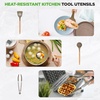 image:imageNutriChef 22Piece Black Marble NonStick Cookware and Bakeware Set  Professional Home Kitchen Collection with MultiSized Pots Pans and HeatResistant ToolsMaroon Marble