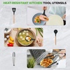 image:imageNutriChef 22Piece Black Marble NonStick Cookware and Bakeware Set  Professional Home Kitchen Collection with MultiSized Pots Pans and HeatResistant ToolsBlack