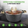 image:imageNutriChef 22Piece Black Marble NonStick Cookware and Bakeware Set  Professional Home Kitchen Collection with MultiSized Pots Pans and HeatResistant ToolsBlack