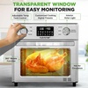 image:imageNutriChef 26L Electric Air Fryer Oven  1700W Countertop Rotisserie amp Air Fryer  360 Rotating Feature  10 Menu Presets  Includes Drip Tray Air Frying Basket amp Bake Rack 15x16x14  Stainless Steel