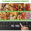 image:imageNutriChef 6 Quart Extra Large Air Fryer with 11in1 Cooking Presets  ExtraLarge Basket Fits Up to 12 Pizza  Adjustable Temperature 450F amp Timer Range  Dual Heat Source Technology  Grey