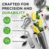 image:imageNutriChef 7 Pcs Bartender Set MultiPiece Cocktail Shaker Set Mixer with Essential Bar Accessory Tools with Cocktail Shaker Bar Spoon and Jigger  Bartender Martini Mixology Barware