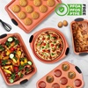 image:imageNutriChef Baking Moulds Set of 8 NonStick with Silicone Handles Stackable and Dishwasher Safe for Cakes Muffins Bread and Springform Tin Ideal for Hobby Bakers Families and Parties