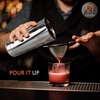 image:imageNutriChef Mixology Bartender Cocktail Shaker Set  Includes 15 amp 30 oz Stainless Steel Shakers 6 Bottle Pourers amp More  Essential Martini Making Kit  Drink Mixing Set  15 Piece Cocktail Bar SetFullSize bar set