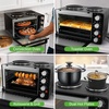 image:imageNutrichef 2in1 Convection Oven amp Cooker  30 Quart 1500W MultiFunction Kitchen Oven with Dual Hot Plates 7 Cooking Modes Including Rotisserie Broil Bake  196 x 160 x 135 Inches
